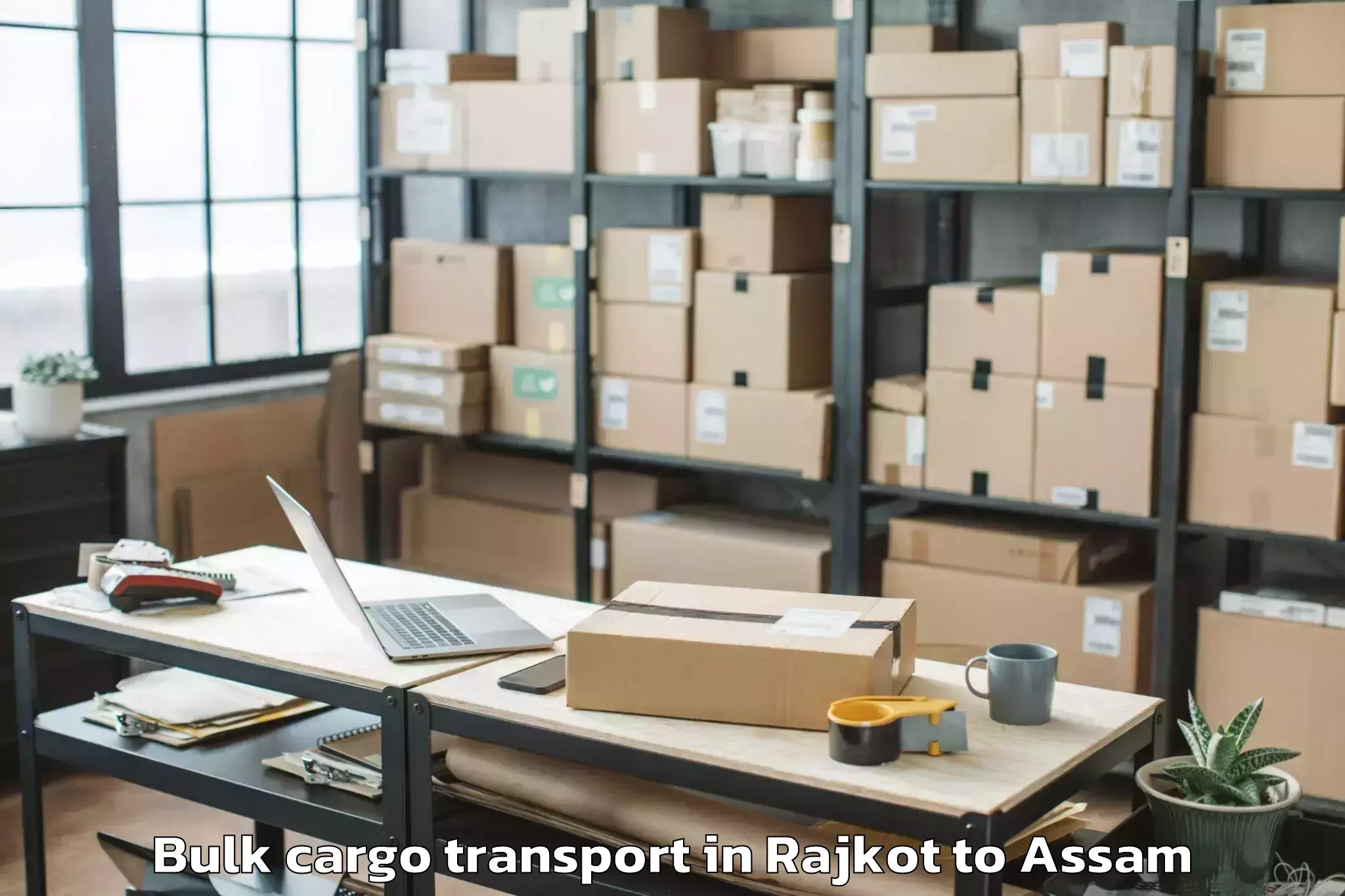 Easy Rajkot to Khoirabari Pt Bulk Cargo Transport Booking